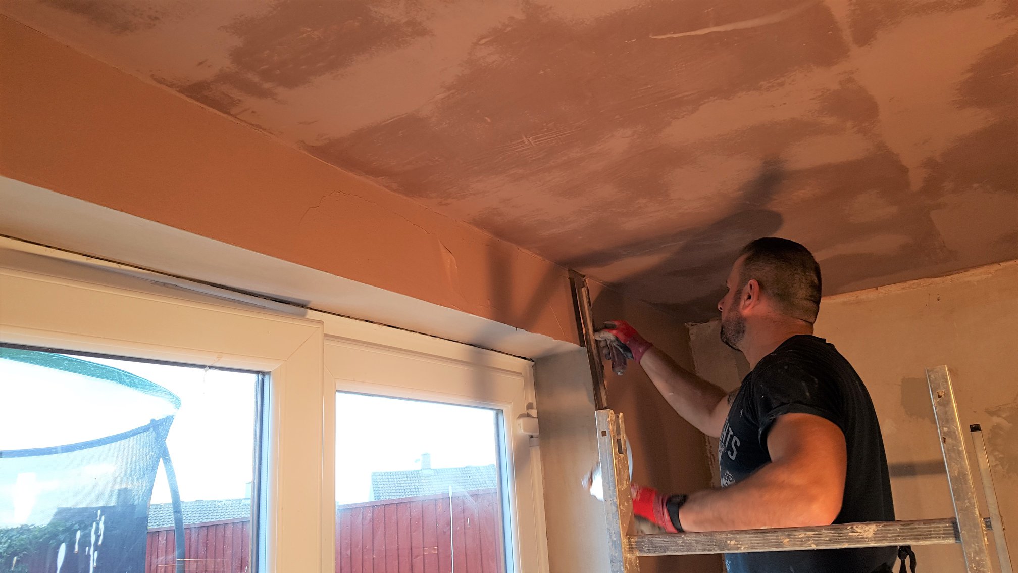 plastering